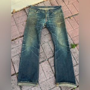 Nudie jeans average joe raw Selvedge jeans 34x32